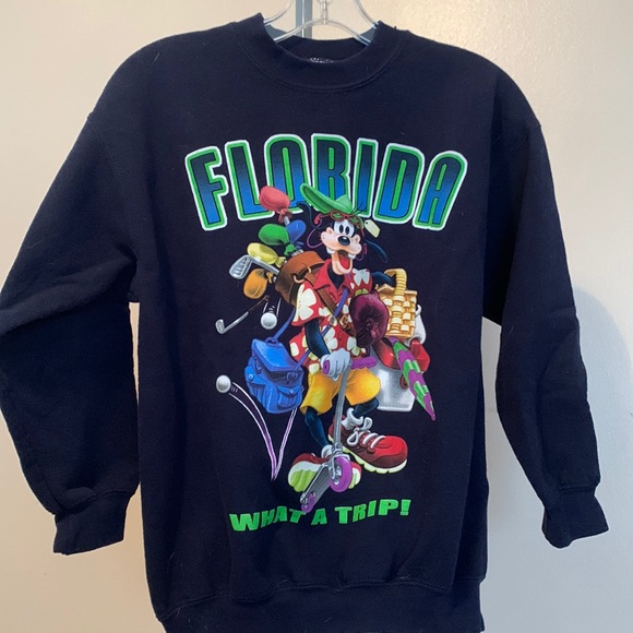 Gildan Other - Disney World Florida Youth Navy Goofy Sweatshirt